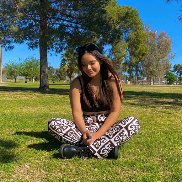 Stretchy Flare “Love” trousers - Picture 8 of 8